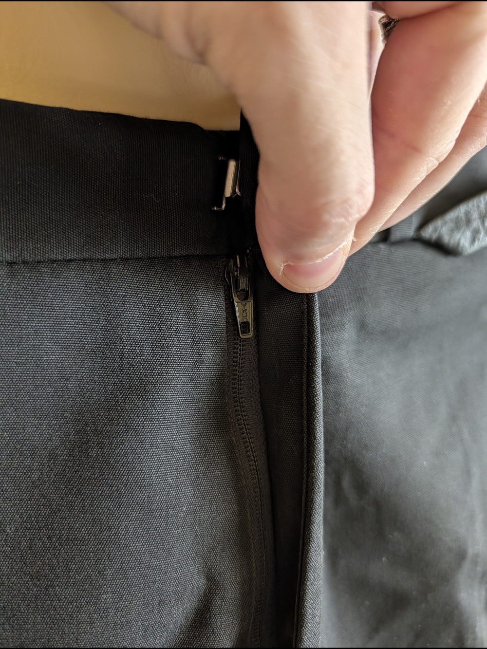DIOR HOMME Hedi Slimane VTG Black Leather Bondage Insert Italy Pants 46 - Picture 4 of 16